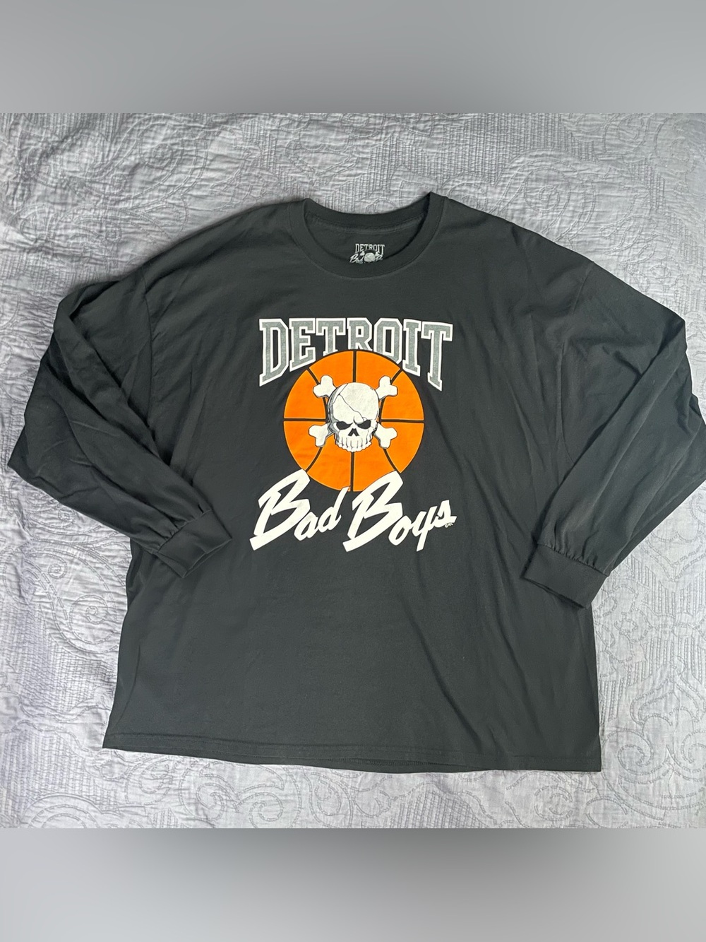 Detroit Pistons Bad Boys Athletic Wear Mens Long Sleeve Shirt Size 3XL